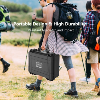 Costway 56 x 44 x 22 cm Waterproof Hard Case Flight Storage Secure Box Camera Protection W/ Foam Insert - 6