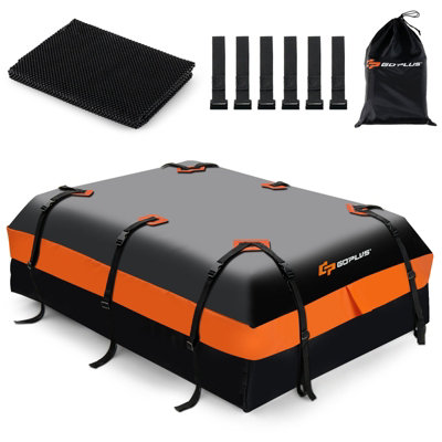 Costway 595L Large Car Roof Top Rack Storage Bag Car Travel