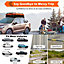Costway 595L Large Car Roof Top Rack Storage Bag Car Travel Luggage Carrier