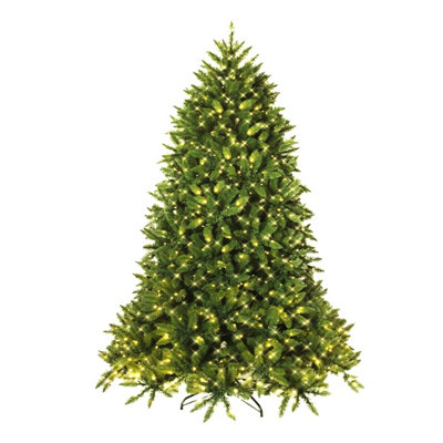 Costway 5FT Pre-Lit Artificial Christmas Tree Xmas Tree 8 Lighting Modes 450 LED Lights