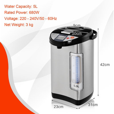 Costway 5L Hot Water Dispense w/ 5 Temperature Settings