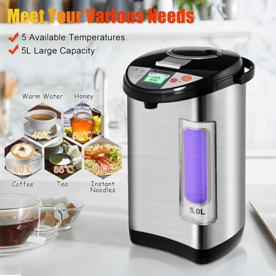 Costway 5L Hot Water Dispense w/ 5 Temperature Settings - 3