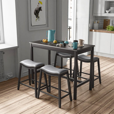 Bar height kitchen table and online chairs