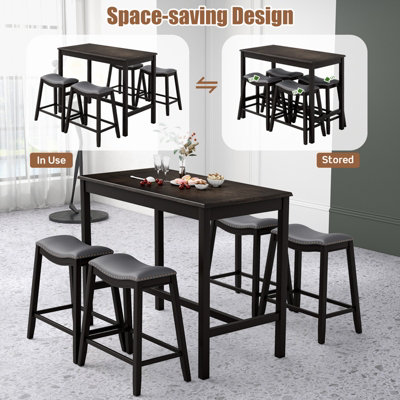 Bar height store table chairs