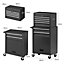 Costway 6 Drawers Rolling Tool Chest Garage Tool Storage Cabinet Detachable Toolbox w/ Wheels