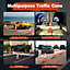 Costway 6 Pack Traffic Cones Safety Road Parking Cones W/ Reflective Collars Safety Vest