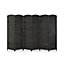 Costway 6 Panel Room Divider Folding Hand-woven Rattan Privacy Screen Wall