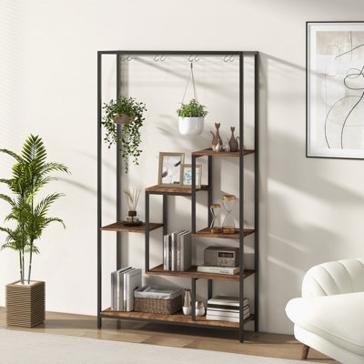 Costway 6-tier Tall Plant Stand 180cm Metal Indoor Corner Plant Shelf Display Rack