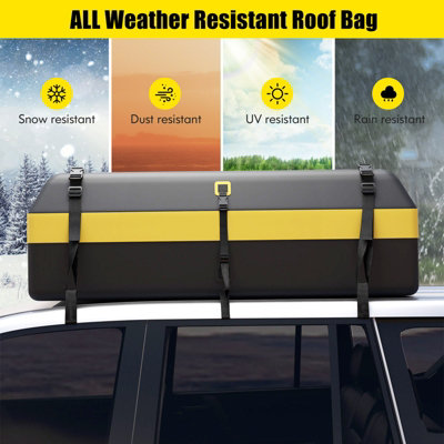 Costway 600L Large Car Roof Top Rack Luggage Carrier Bag Storage Bag Travel Waterproof - 3