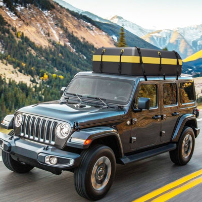 Costway 600L Large Car Roof Top Rack Luggage Carrier Bag Storage Bag Travel Waterproof - 8