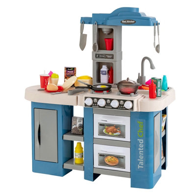 Costway 67PCS Kids Children Play Kitchen Set W/ Simulated Food Age 3+