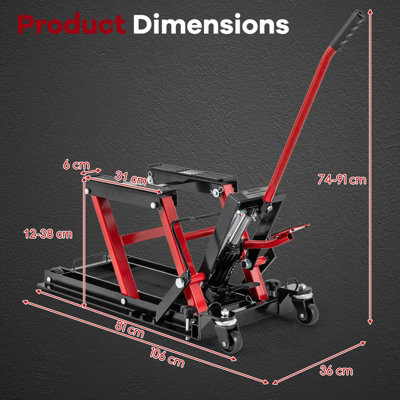 Motorcycle Lift, 680KG, Engine Lift, Hydraulic Jack, Motorcycle Hydraulic Scissor Lift, Motorcycle Repair Frame, Motor Stage, Mounting Buck, Hydraulic Hydraulic Jack (Blue