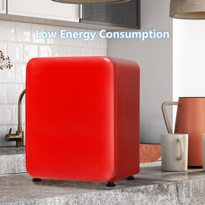 Costway 68L Compact Refrigerator Auto Defrost Reversible Door Mini Fridge Dorm Office - 3