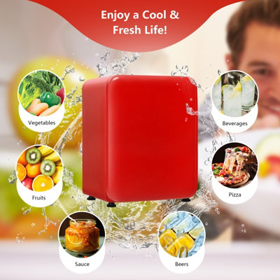 Costway 68L Compact Refrigerator Auto Defrost Reversible Door Mini Fridge Dorm Office - 8