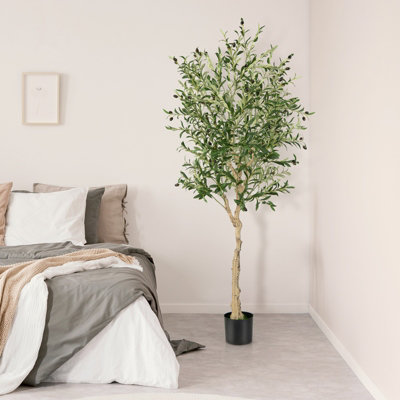 Buy Realead 6ft Artificial Olive Tree, Tall Faux Olive Tree S, Fake