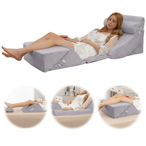 Costway 6PCS Bed Wedge Pillow Set Orthopedic Adjustable Foam Pillow for Pain Relief
