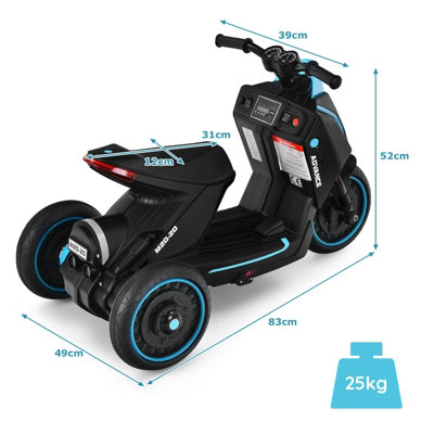 6v battery sales powered scooter