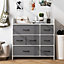 Costway 7-Drawer Fabric Dresser Bedroom Wide Chest of Drawers w/ Foldable Drawers