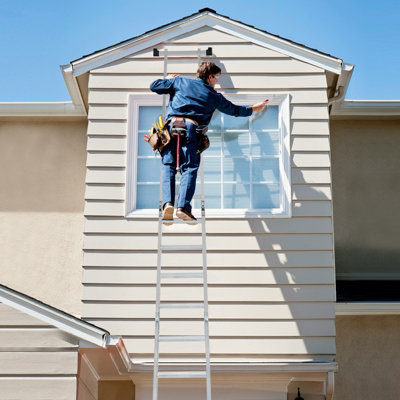 Costway 7-in-1 Folding Ladder Lightweight 4.6M Extension Aluminum Alloy Ladder - 4