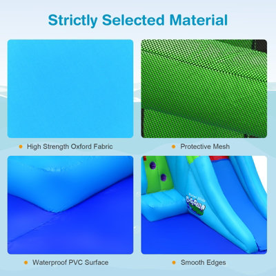 Costway 7-In-1 Inflatable Water Slide Jumping Bouncy Castle House with 780W Air Blower - 7