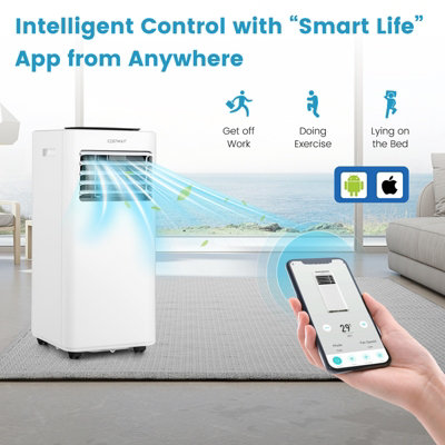 Costway 7000 BTU Portable Air Conditioner 5-in-1 Cooling Heating Fan Dehumidifier WIFI - 4