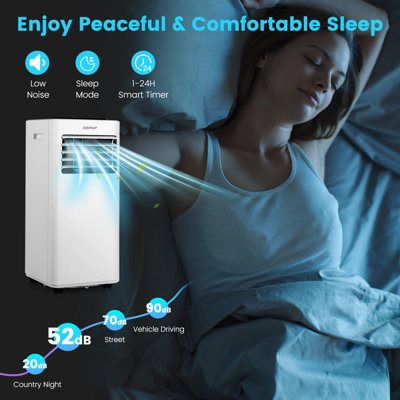 Costway 7000 BTU Portable Air Conditioner 5-in-1 Cooling Heating Fan Dehumidifier WIFI - 6