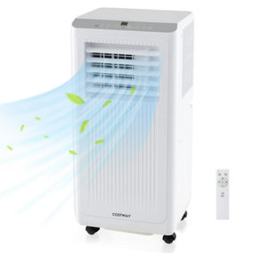 Costway 7000 BTU Portable Air Conditioner AC Unit on Wheels w/ Cooling Fan Dehumidifier & Sleep Modes