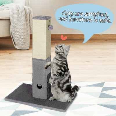 Petellow 31 Tall Cat Scratching Post Cat Claw Scratcher With