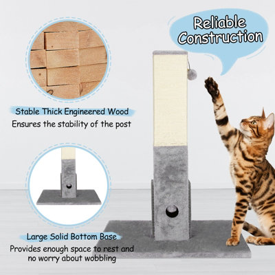 Petellow 31 Tall Cat Scratching Post Cat Claw Scratcher With