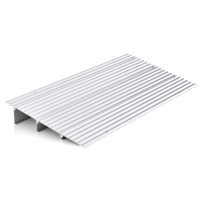 Costway 8.5CM Door Threshold Ramp Aluminum Adjustable Rise Entry Ramp for Wheelchair