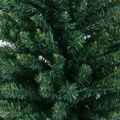 Costway 8 FT Artificial Christmas Tree Slim Pencil w/ Metal Stand Decorative Xmas Tree - 4