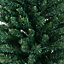 Costway 8 FT Artificial Christmas Tree Slim Pencil w/ Metal Stand Decorative Xmas Tree