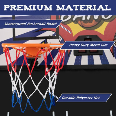 Costway 8 IN 1 Basketball Arcade Game Indoor Sport Basketball Arcade Shootout Scoreboard - 7