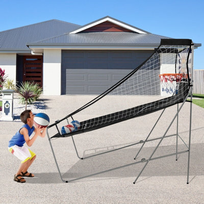 Costway 8 IN 1 Basketball Arcade Game Indoor Sport Basketball Arcade Shootout Scoreboard - 9