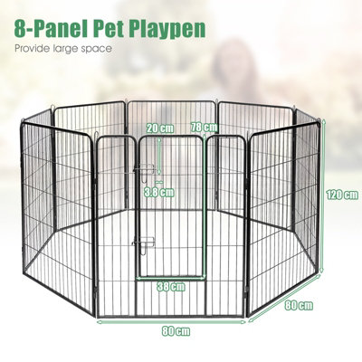 8 panel pet store playpen