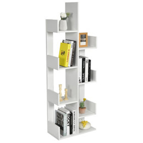 Costway 8 Tier Bookshelf Storage Display Floor Standing Bookcase Shelving Organizer Home
