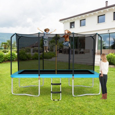 Costway 8 x 14 FT Kids Adults Trampoline Outdoor Rectangular