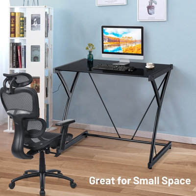 Tempered glass deals office table