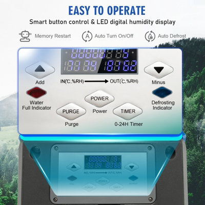 Costway 85L Commercial Dehumidifier Industrial Dehumidifier with Pump Drain Hose - 5