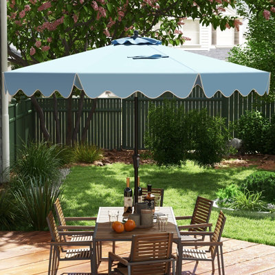 best non fading patio umbrellas Amazon.com : EliteShade USA 10-Year-Non-Fading 9ft 3-Tier Market Patio  Umbrella, Commercial Grade Outdoor Table Umbrella with Crank Open,  Windproof & UPF 50+ UV Protection, Heavy Duty Ventilation for Garden, Deck,  Pool, Backyard,