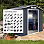 Costway 9 FT x 6 FT Outdoor Storage Shed Tool Storage House with Double Sliding Door