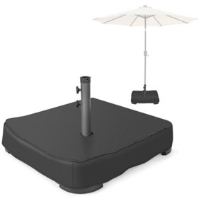 Costway 90 KG Patio Umbrella Base Double-sided Large Table Umbrella Stand w/ Sandbags