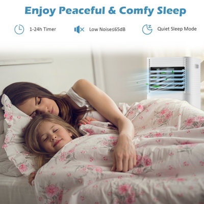 Costway 9000 BTU 3-in-1 Portable Air Conditioner Air Cooler w/ Fan & Dehumidifier Mode - 4