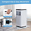 Costway 9000 BTU Air Conditioner 5-in-1 Air Cooling Heating Fan Dehumidifier