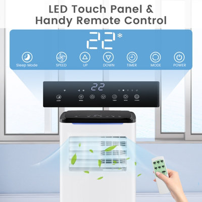 Costway 9000 BTU Air Conditioner 5-in-1 Air Cooling Heating Fan Dehumidifier - 4