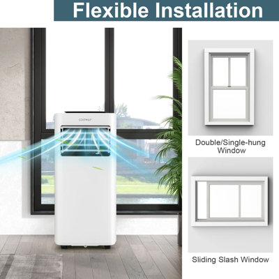 Costway 9000 BTU Portable Air Conditioner 5-in-1 Air Cooling Heating Fan Dehumidifier WIFI - 8