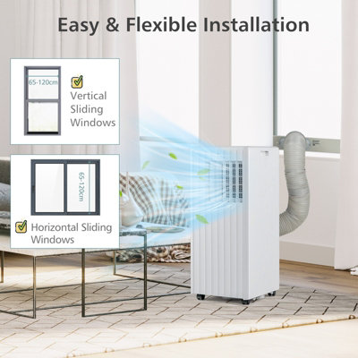 Costway 9000BTU Portable Air Conditioner 4-in-1 Air Cooler Fan Dehumidifier AC Unit - 7