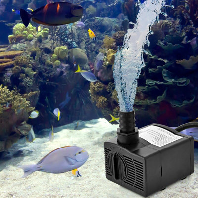 Costway 900L/H 22W Submersible Pump Fountain Water Pump with 2.2M High Lift 3 Nozzles - 3
