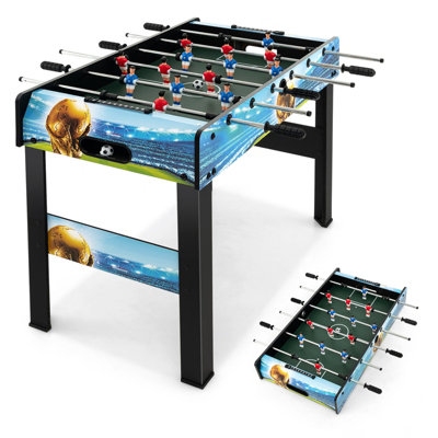 Costway 94cm Foosball Table Tabletop/Freestanding Soccer Game Table with Removable Legs