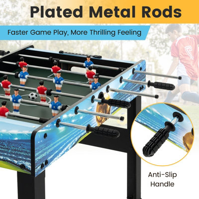 Costway 94cm Foosball Table Tabletop/Freestanding Soccer Game Table with Removable Legs - 4